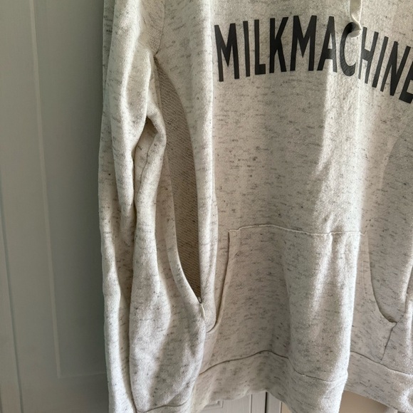 Motherhood Maternity Long Sleeve Nursing Zipper Hoodie Milk Machine XL - Picture 2 of 7
